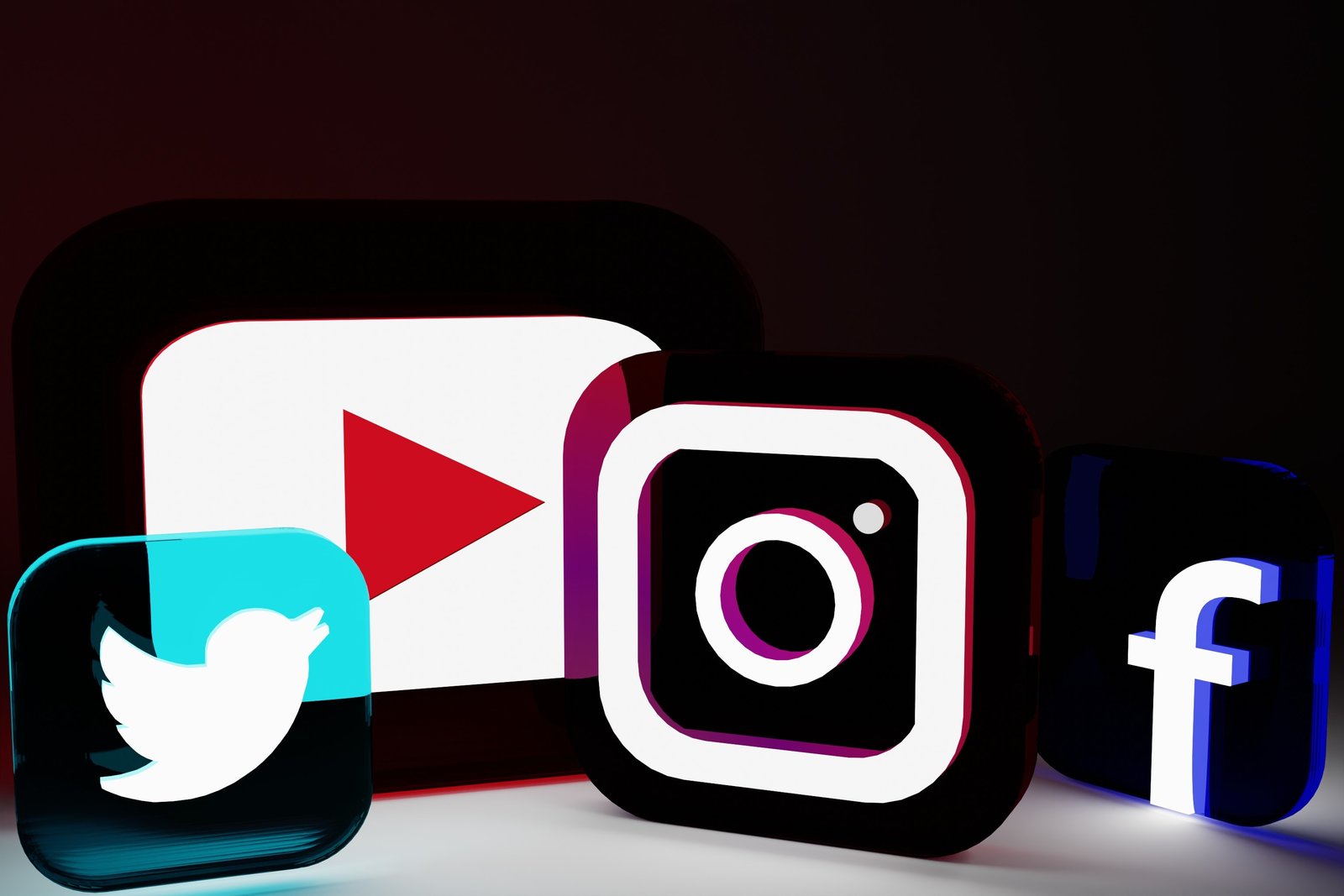 display of social media app icon